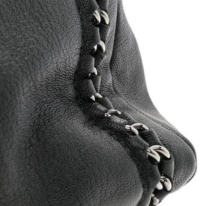 Chanel Smooth Calfskin Medium Luxe Ligne Bowler Black 12 of 13