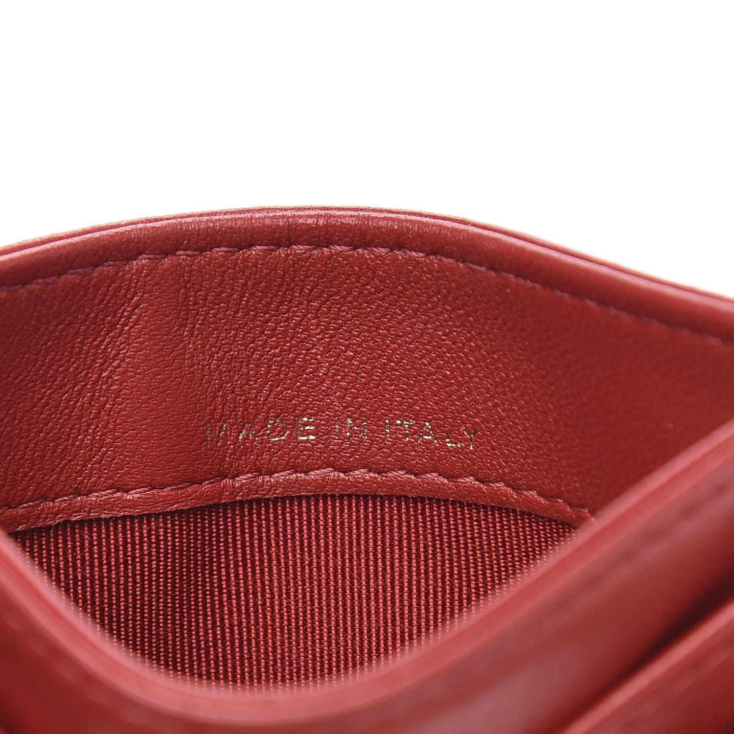 Chanel Lambskin Quilted Card Holder Red 7 of 9