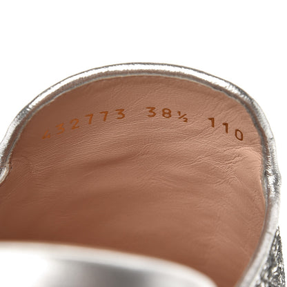 Gucci Glitter Princetown Slippers 38.5 Silver 7 of 10
