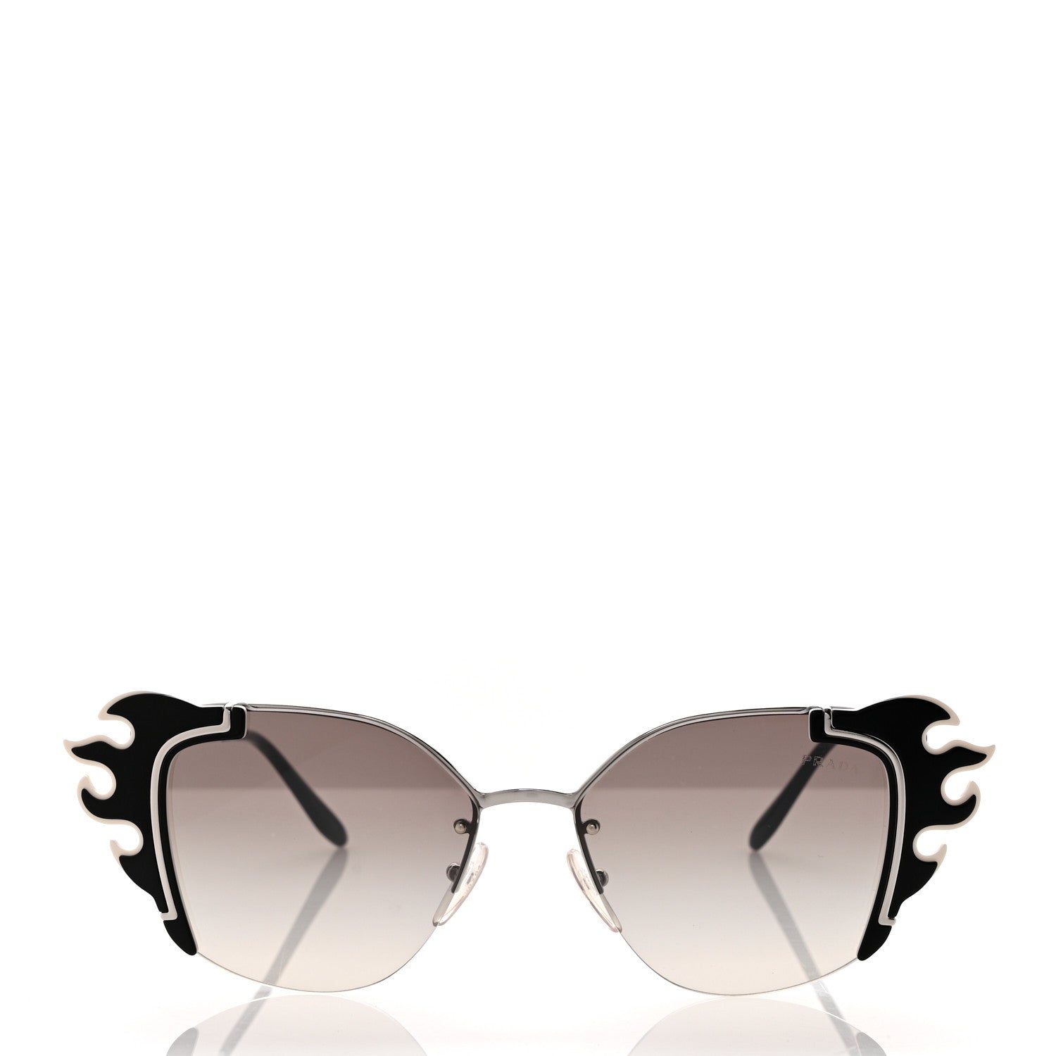 Prada Flame Sunglasses SPR 59V Black 2 of 7