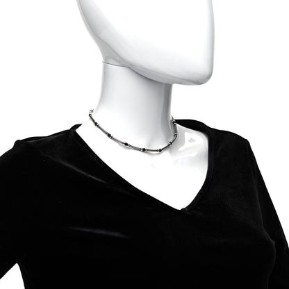 David Yurman Sterling Silver 14K Yellow Gold Onyx Hampton Cable Choker Necklace 2 of 4