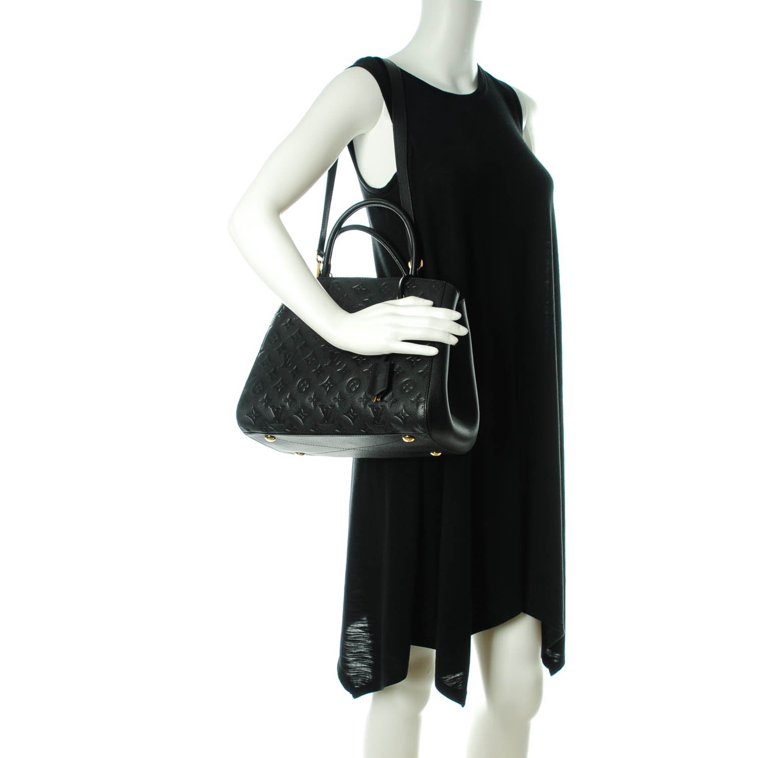 Louis Vuitton Empreinte Montaigne MM Black 2 of 8
