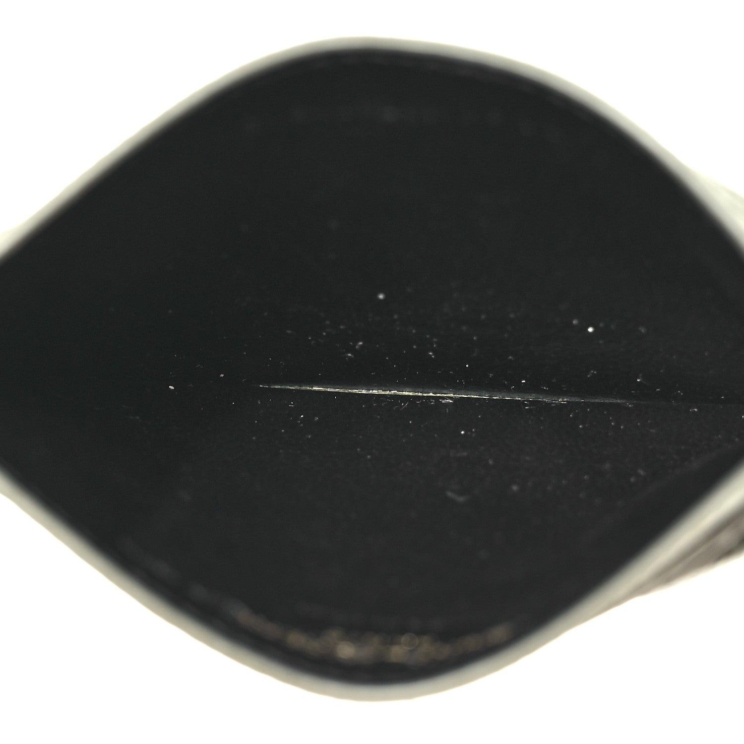 Saint Laurent Grain De Poudre Matelasse Chevron Monogram Credit Card Case Light Sage 5 of 9