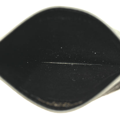Saint Laurent Grain De Poudre Matelasse Chevron Monogram Credit Card Case Light Sage 5 of 9