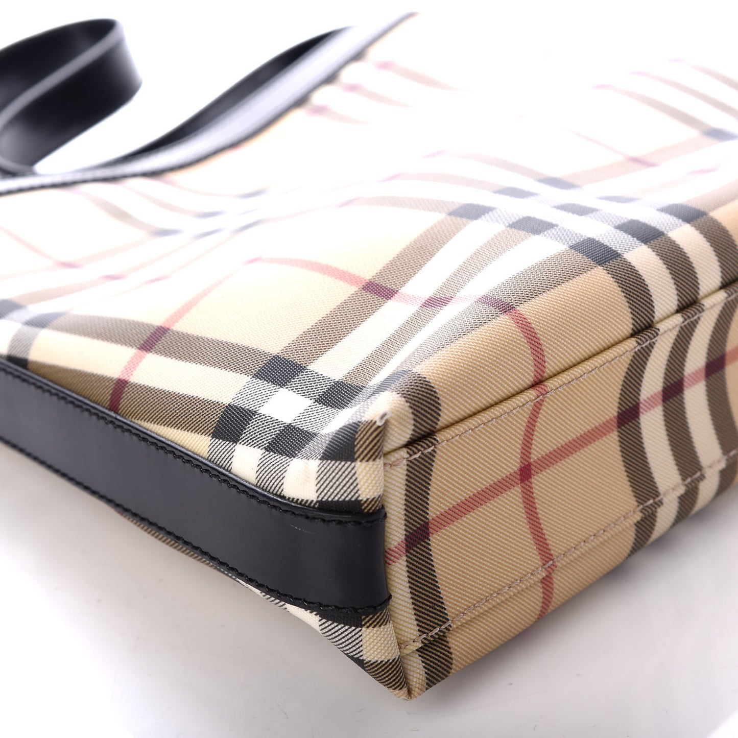 House Check Shoulder Bag Black
