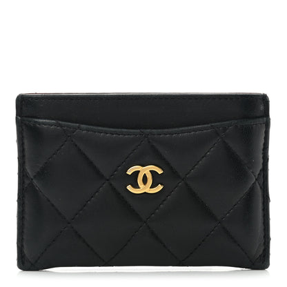 Chanel Lambskin Quilted Card Holder Black 1 of 9