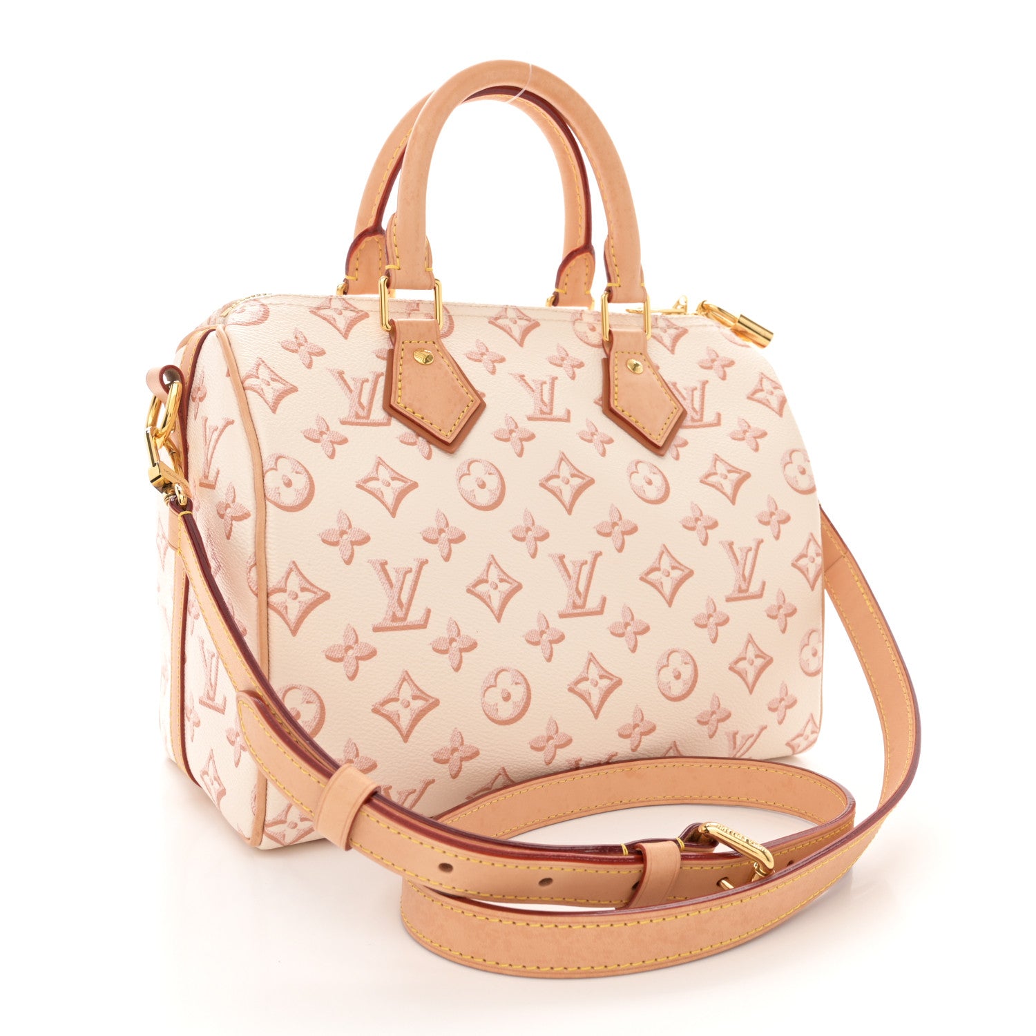 Louis Vuitton Monogram Fall for You Speedy Bandouliere 25 Beige Clair 3 of 14