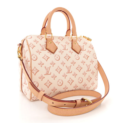 Louis Vuitton Monogram Fall for You Speedy Bandouliere 25 Beige Clair 3 of 14