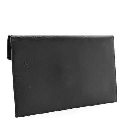 Saint Laurent Grain De Poudre Uptown Pouch Black 3 of 9
