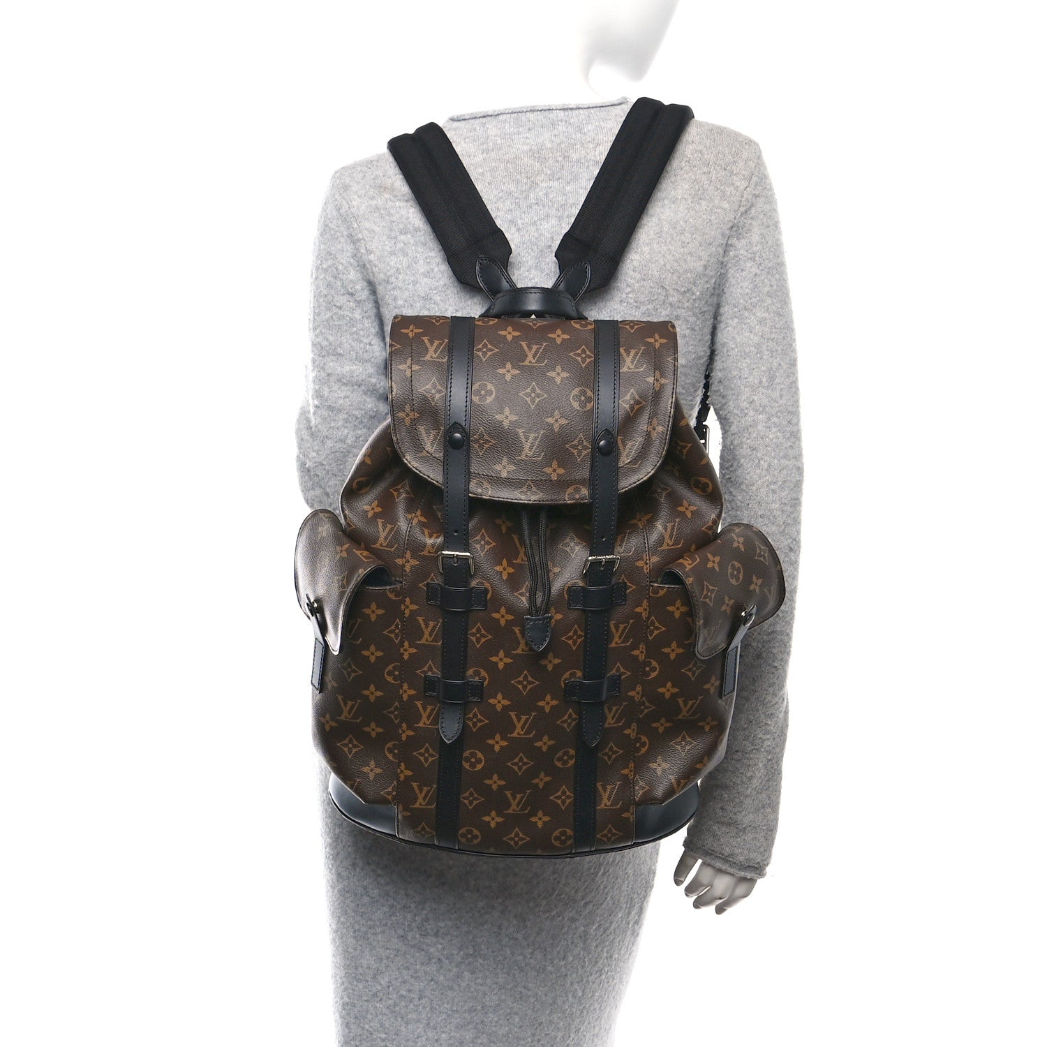 Louis Vuitton Monogram Macassar Christopher PM Backpack 2 of 9