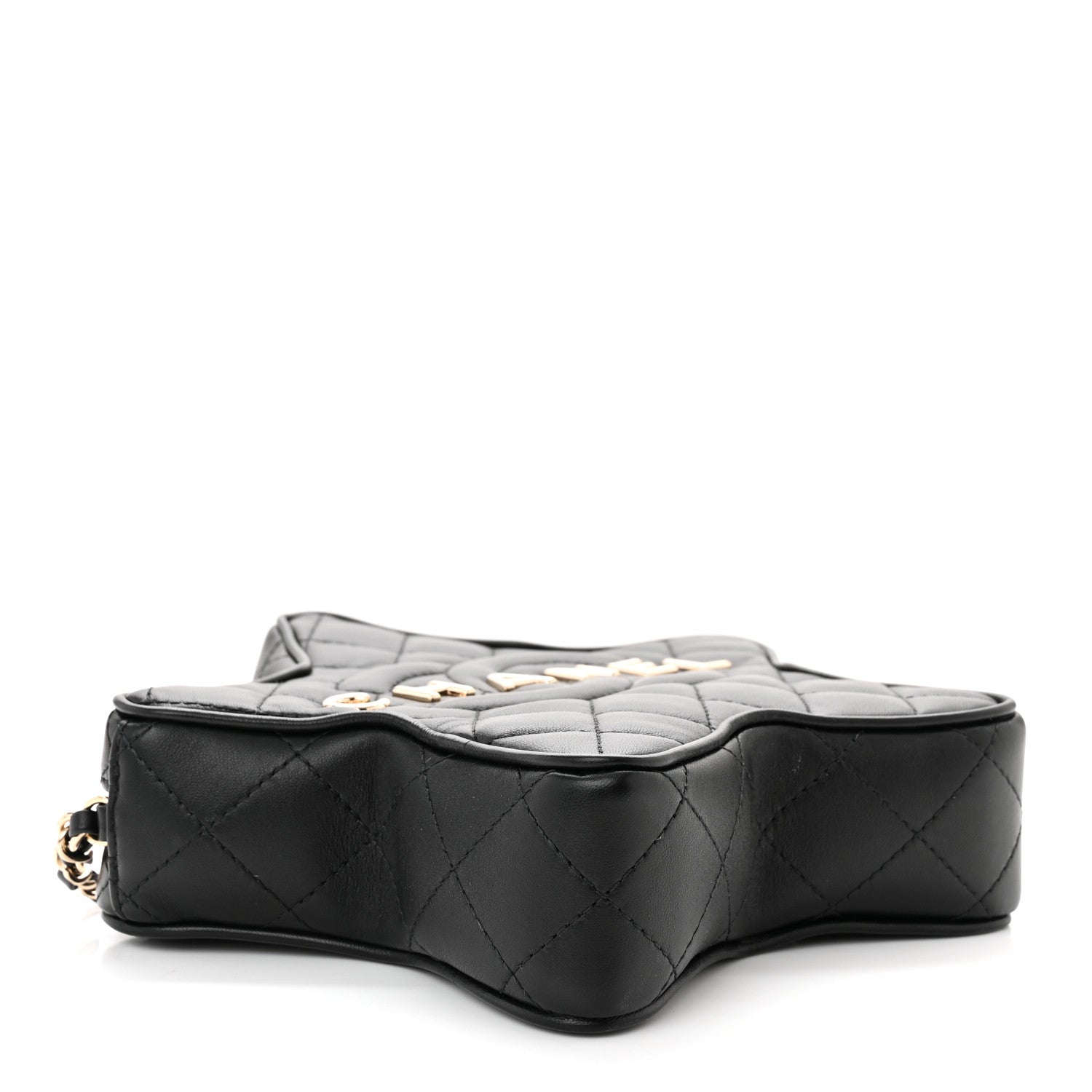 Chanel Lambskin Quilted Walk of Fame Star Bag Black 4 of 11