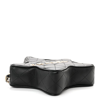 Chanel Lambskin Quilted Walk of Fame Star Bag Black 4 of 11