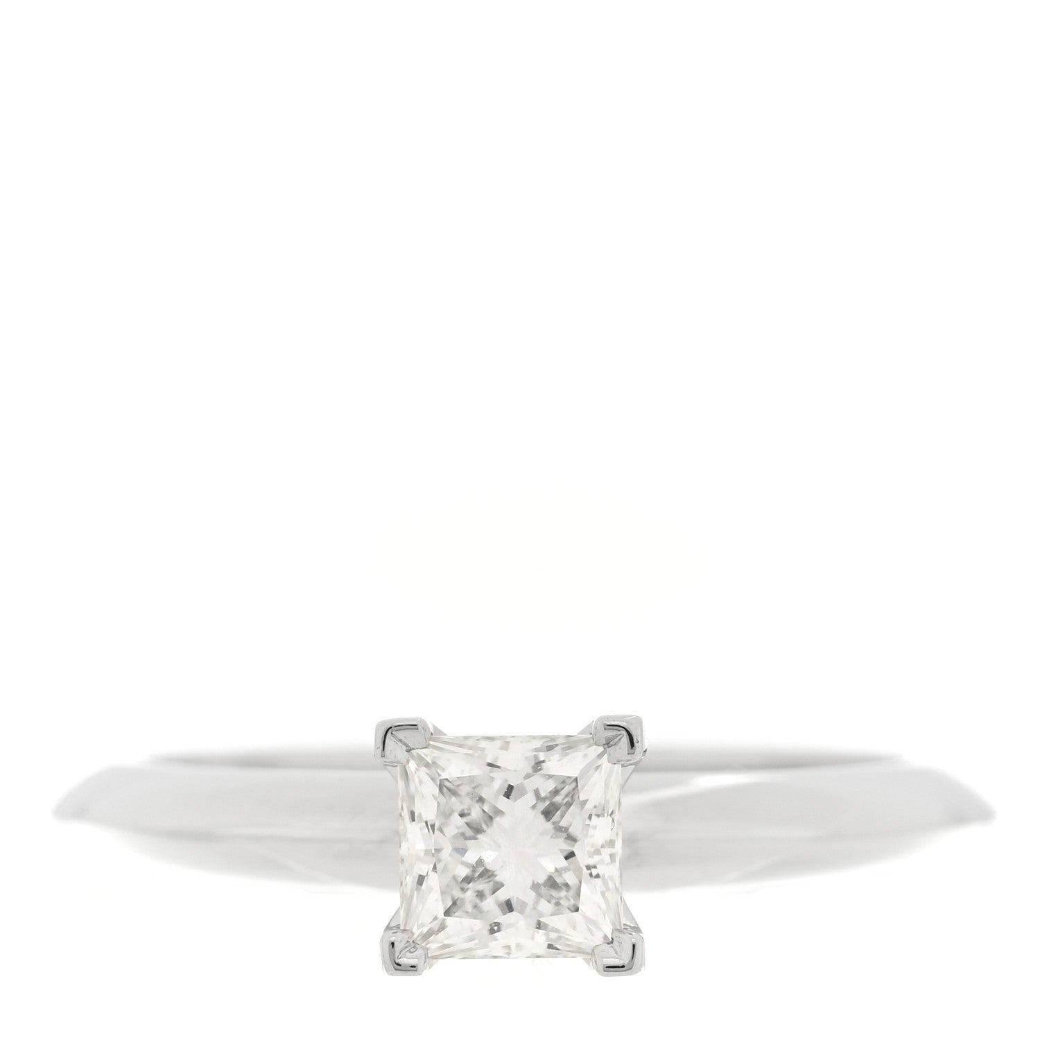Tiffany Platinum Diamond .52ct Princess Cut Engagement Ring 49 5 1 of 5