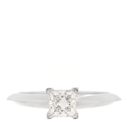 Tiffany Platinum Diamond .52ct Princess Cut Engagement Ring 49 5 1 of 5