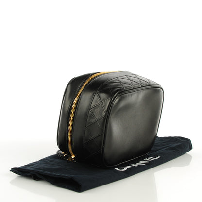Chanel Calfskin Vanity Cosmetic Case Black 4 of 8