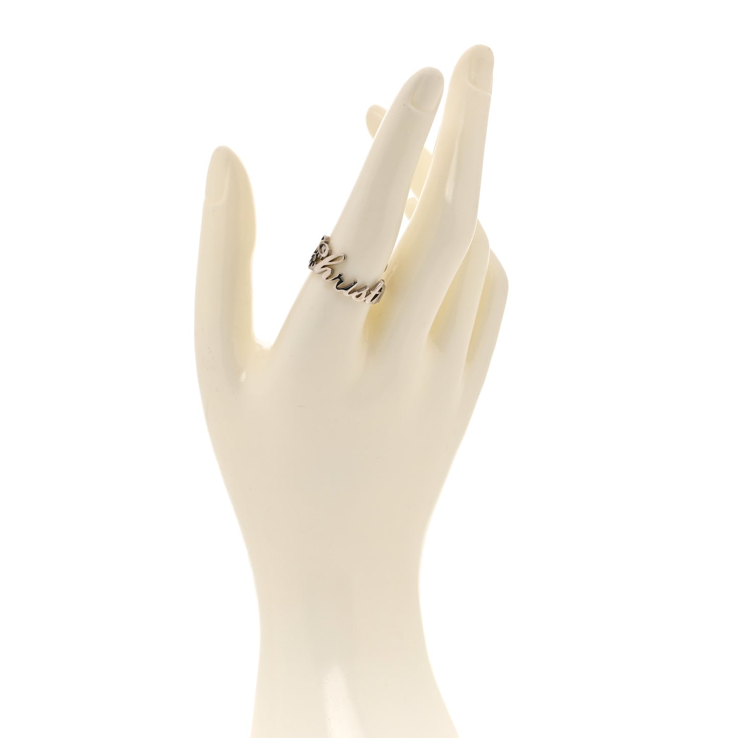 X KENNY SCHARF Logo Ring Palladium