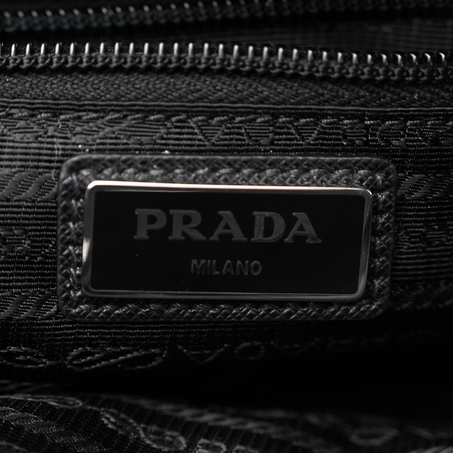 Prada Tessuto Nylon Saffiano Logo Camera Bag Black 6 of 10