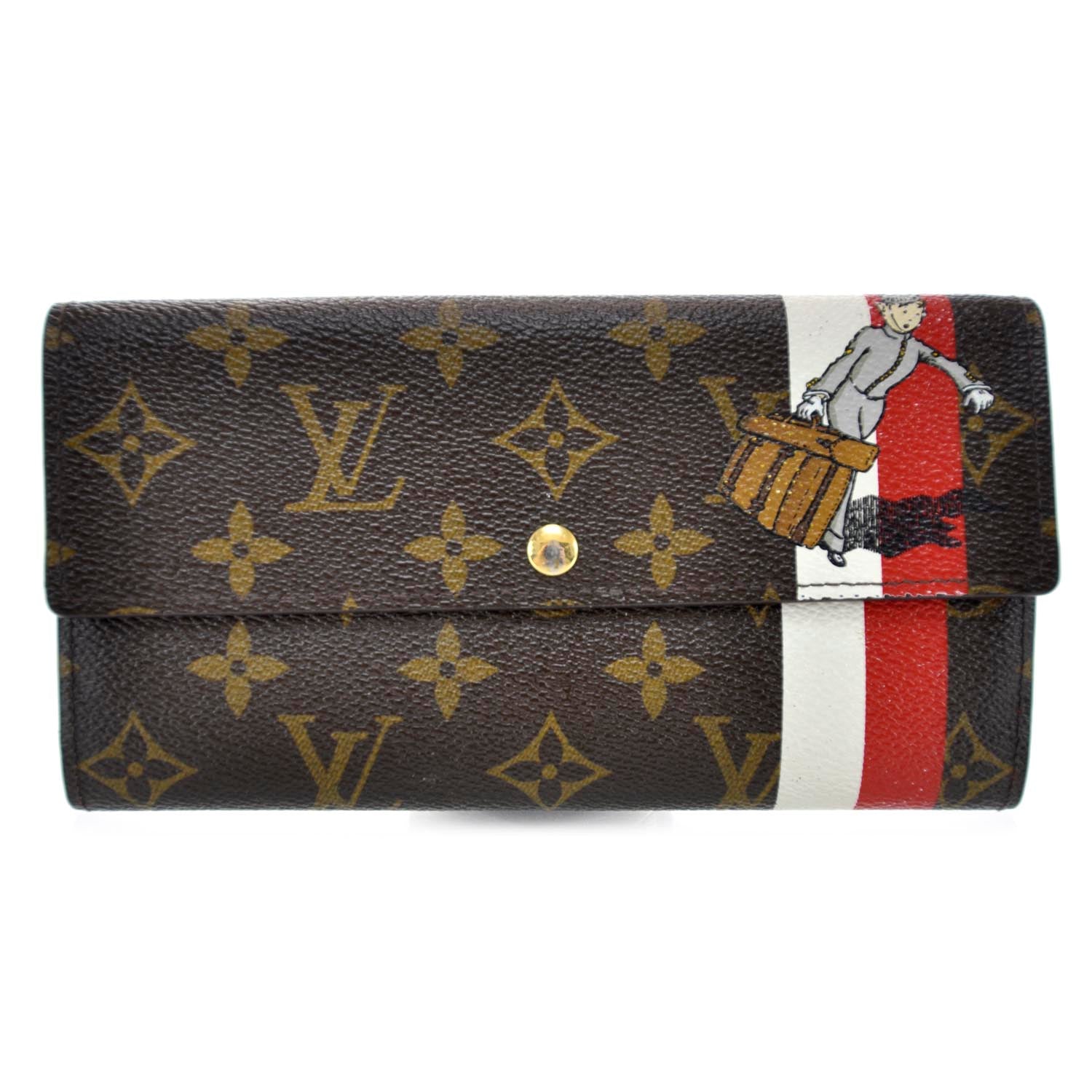 Louis Vuitton Monogram Groom Sarah Wallet 1 of 8