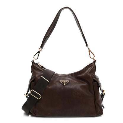 Prada Nappa Large Explore Shoulder Bag Sienna 1 of 10