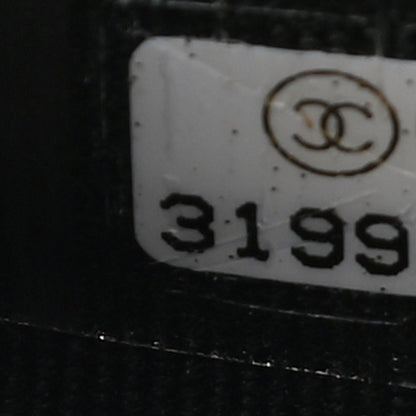 Chanel Caviar Quilted Crystal CC Large Gusset Flap Wallet Black 8 of 10