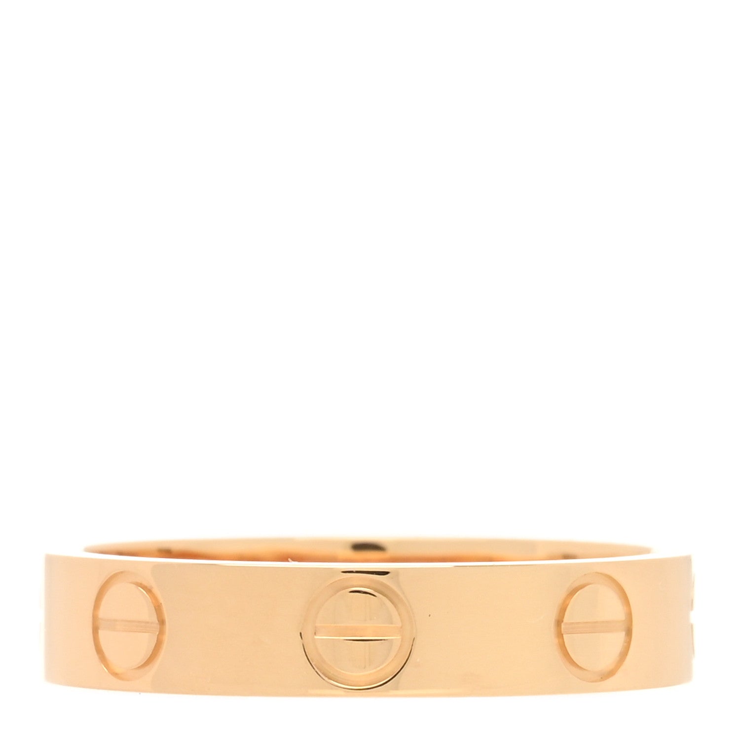 Cartier 18K Yellow Gold 3.5mm LOVE Wedding Band Ring 48 4.5 3 of 4