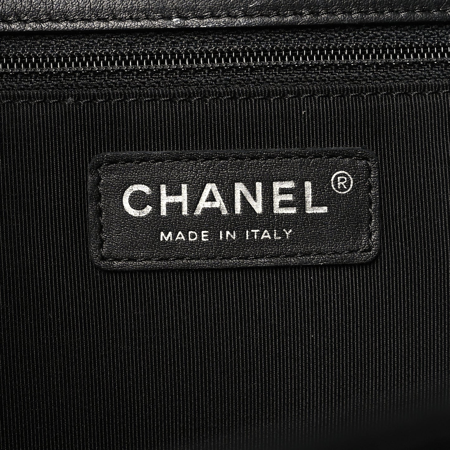 Calfskin Quilted Flap Tote Black
