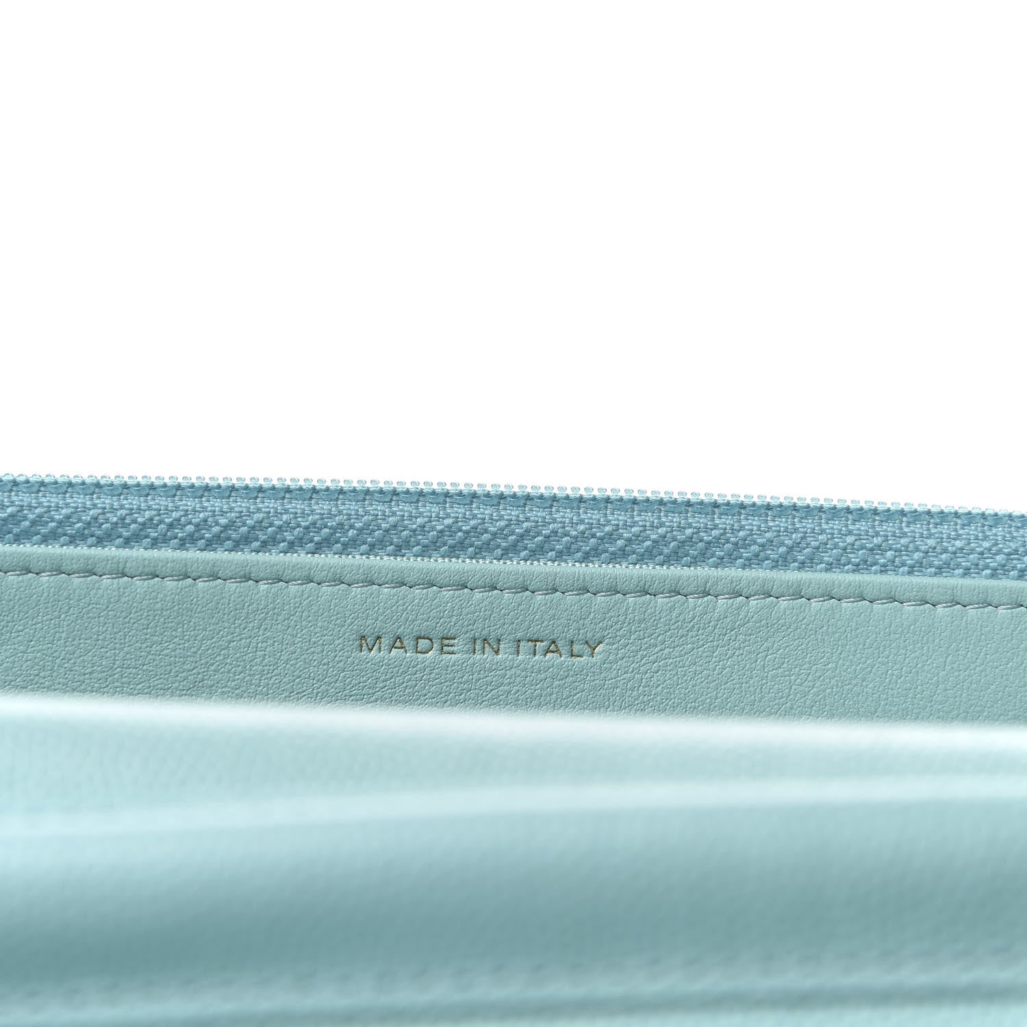 Chanel Caviar Quilted Wallet On Chain WOC Light Blue 7 of 10