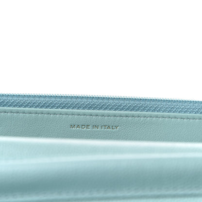 Chanel Caviar Quilted Wallet On Chain WOC Light Blue 7 of 10