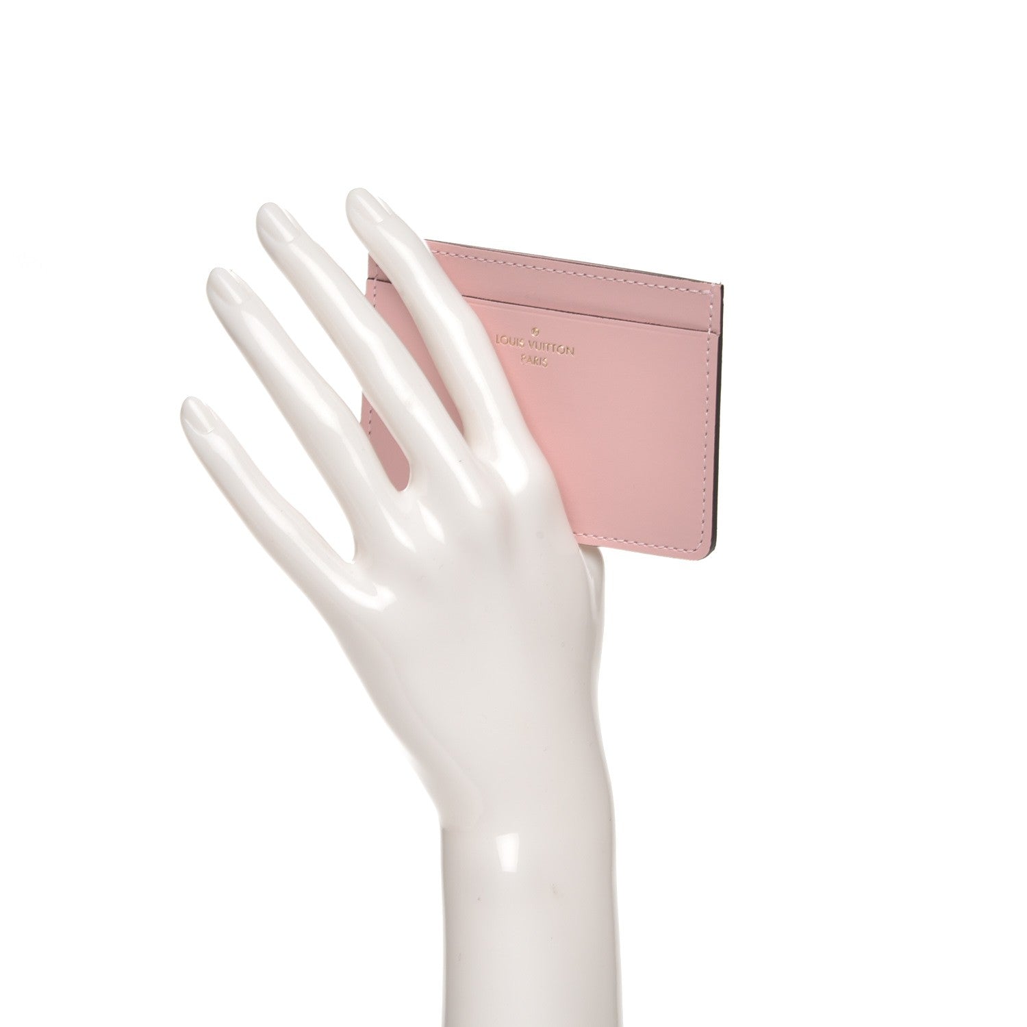 Louis Vuitton Calfskin Jeanne Wallet Card Holder Insert Rose Ballerine 2 of 6