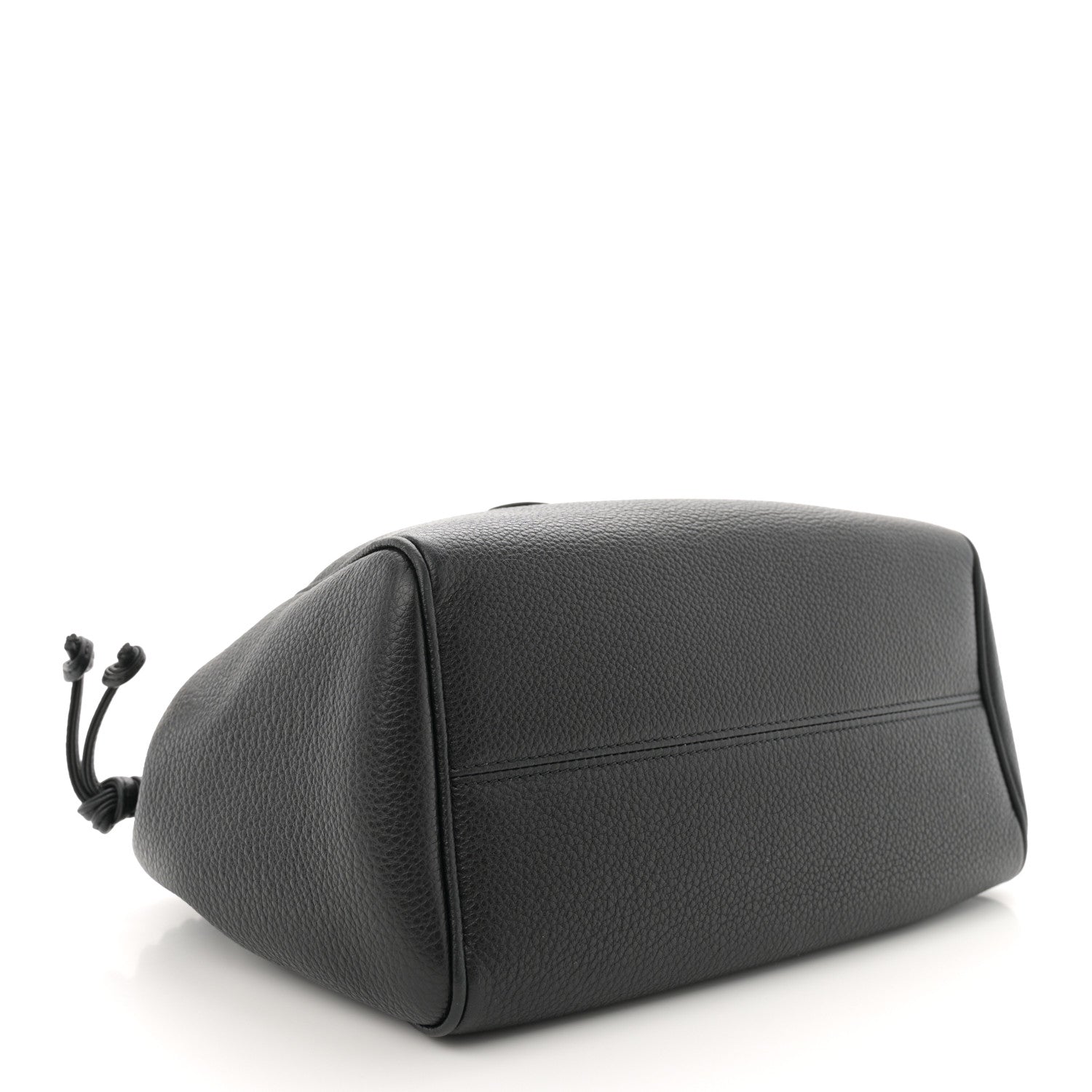 Celine Calfskin Cuir Small Triomphe Cabas Drawstring Black 4 of 10
