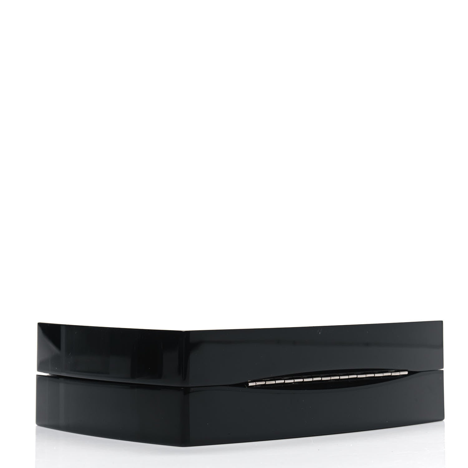 Chanel Plexiglass Compact Box Clutch Black 3 of 5