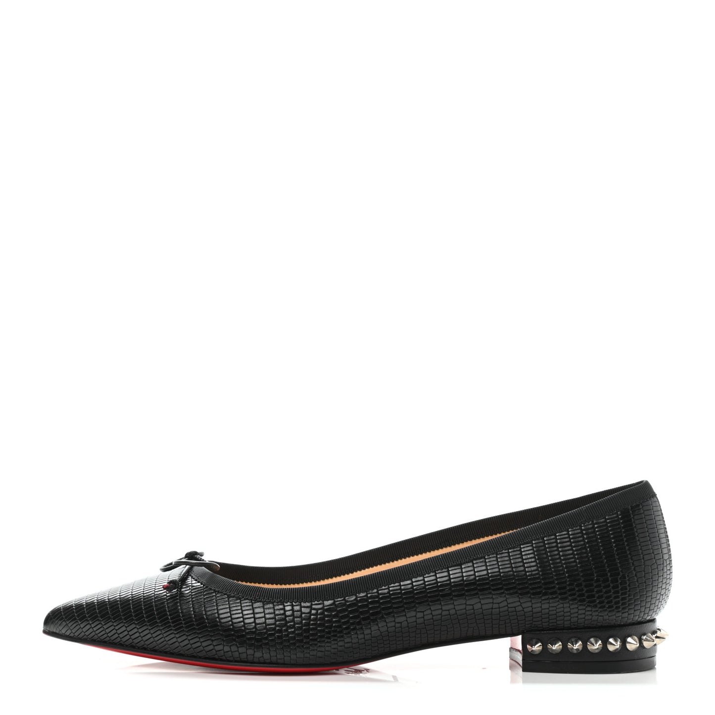 Nappa Spiked Hall Flats 37 Black