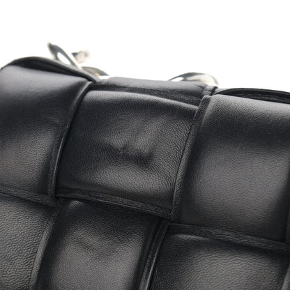 Bottega Veneta Lambskin Maxi Intreccio Padded Chain Cassette Crossbody Bag Black 11 of 16