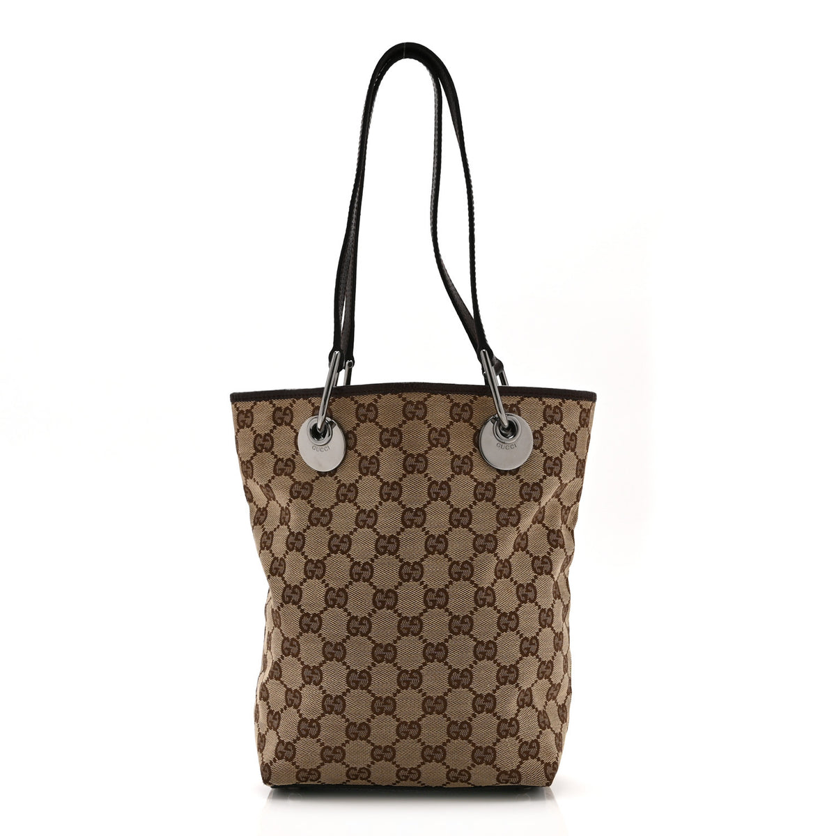 Gucci Monogram Small Eclipse Tote Brown 1 of 10
