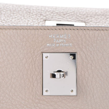 Hermes Taurillon Clemence Tri-color Kelly Retourne 35 Graphite Gris Tourterelle Gris Clair 19 of 36