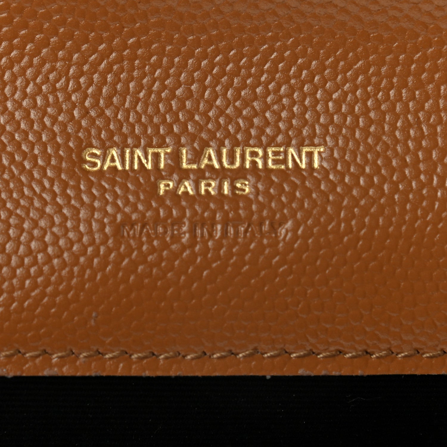 Saint Laurent Grain De Poudre Matelasse Chevron Monogram Cassandre Flap Pouch Natural Dark 6 of 7