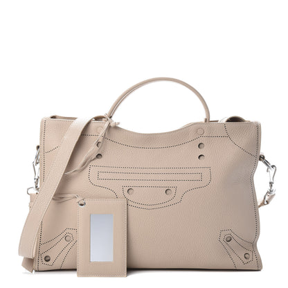 Balenciaga Veau Grana Perforated Blackout Hardware City Beige Poudre 1 of 11