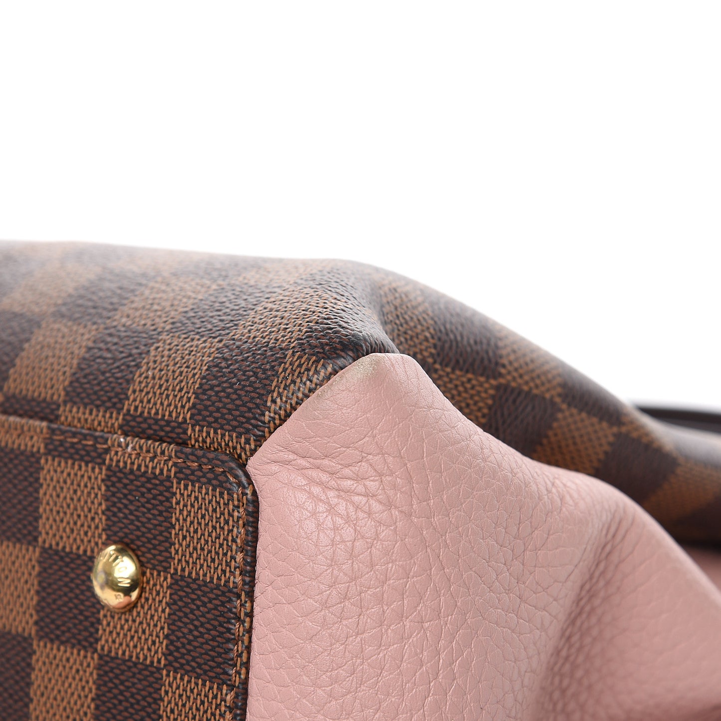 Cuir Taurillon Damier Ebene Normandy Magnolia