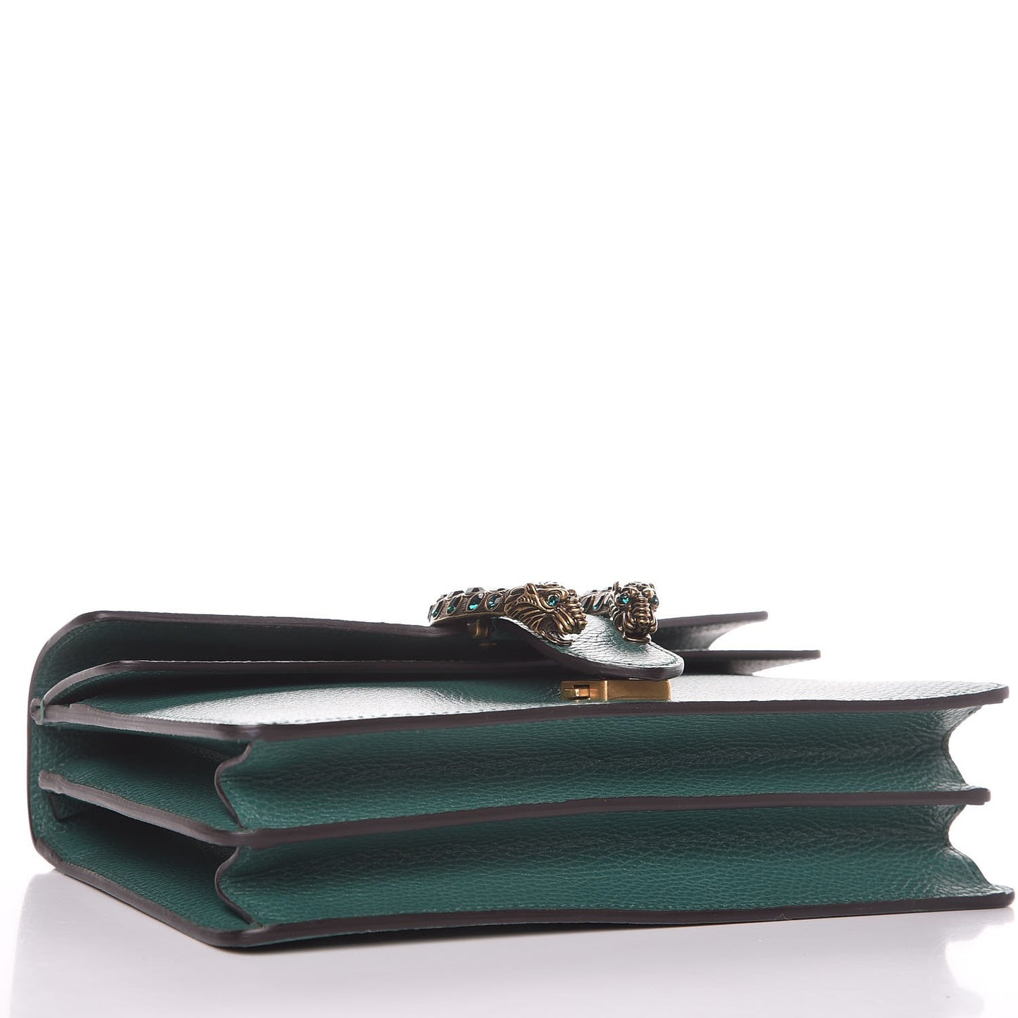 Pebbled Calfskin Small Dionysus Shoulder Bag Emerald