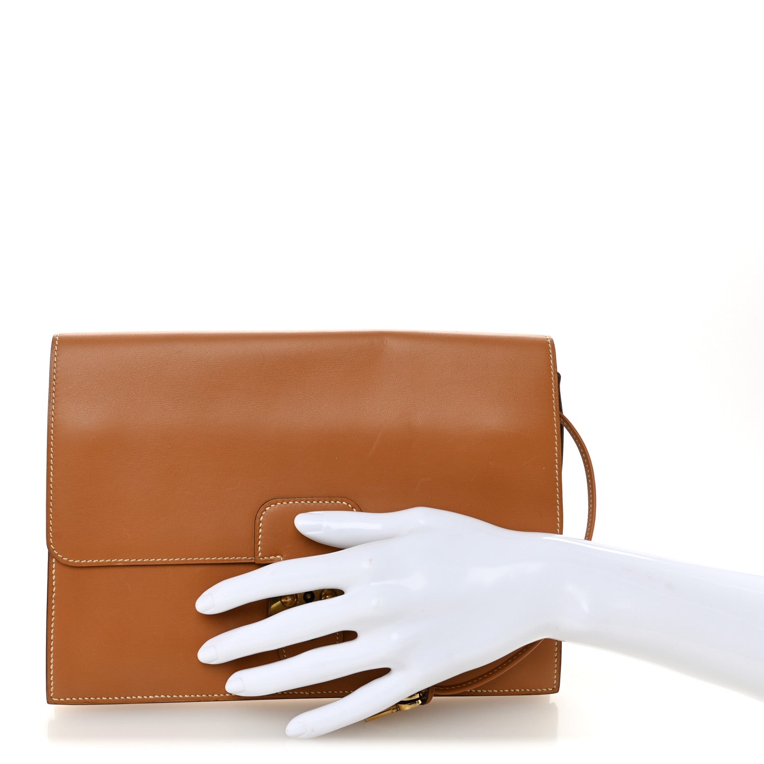 Hermes Chamonix Jet Clutch Natural 2 of 8