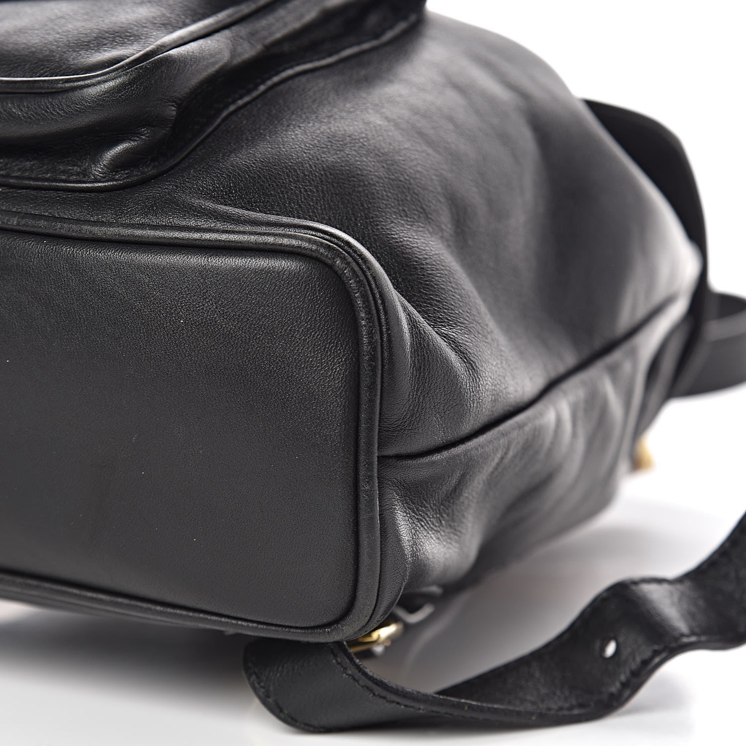 Gucci Calfskin Bamboo Backpack Black 12 of 14