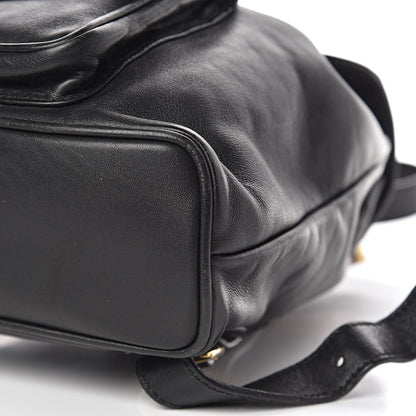 Gucci Calfskin Bamboo Backpack Black 12 of 14