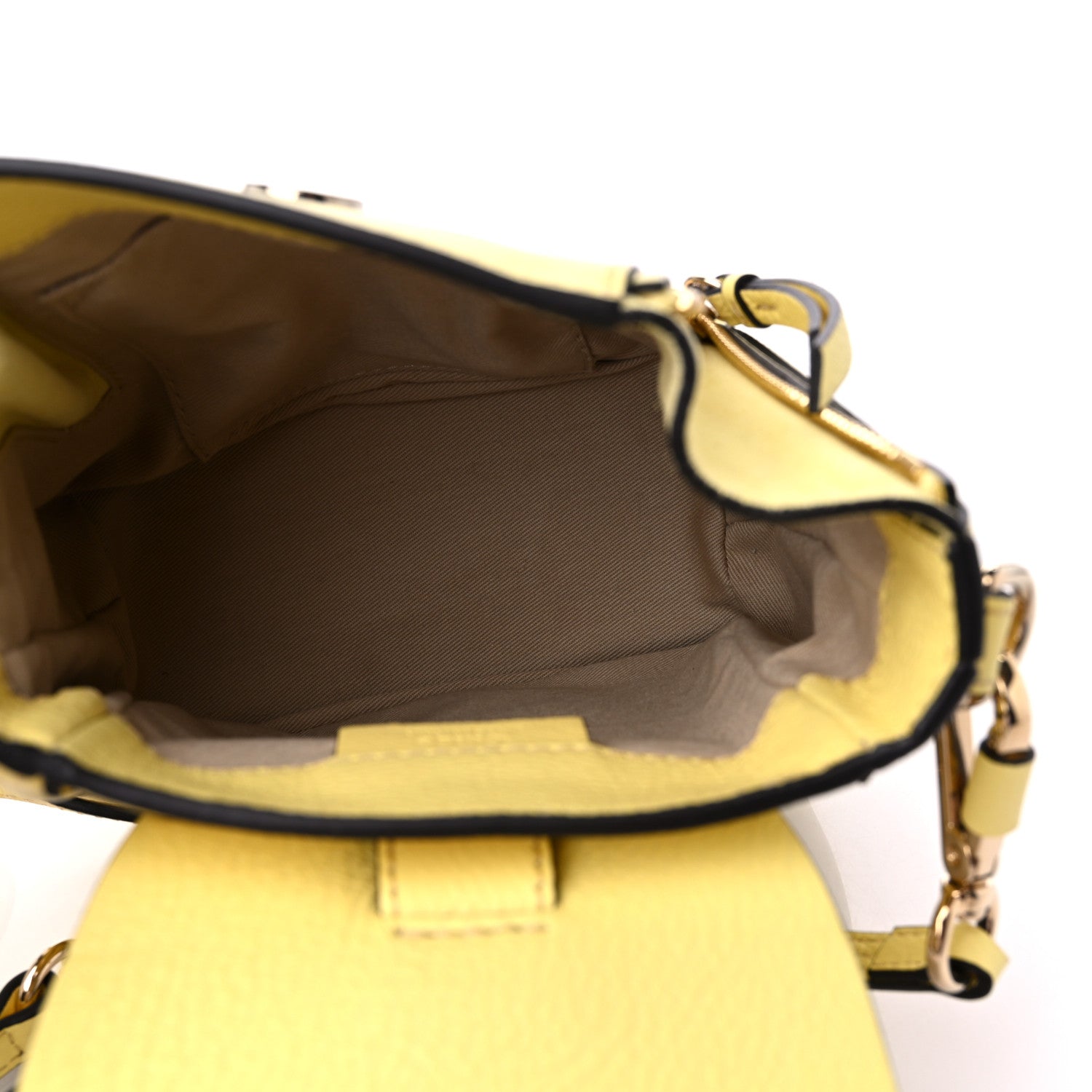 Chloe Suede Calfskin Mini Faye Backpack Lemonade 5 of 12
