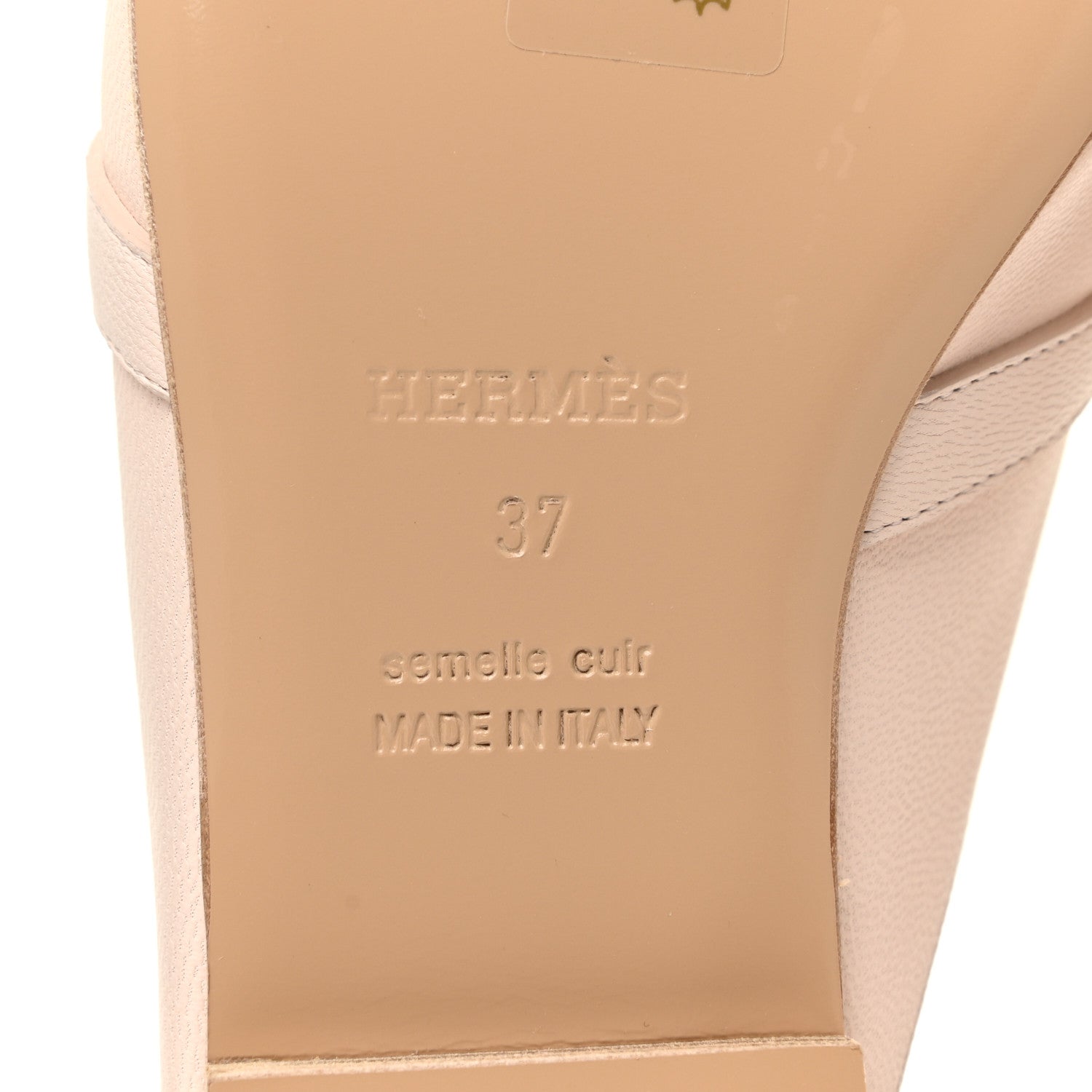 Hermes Goatskin Oz Mules 37 Blanc Poros 6 of 8