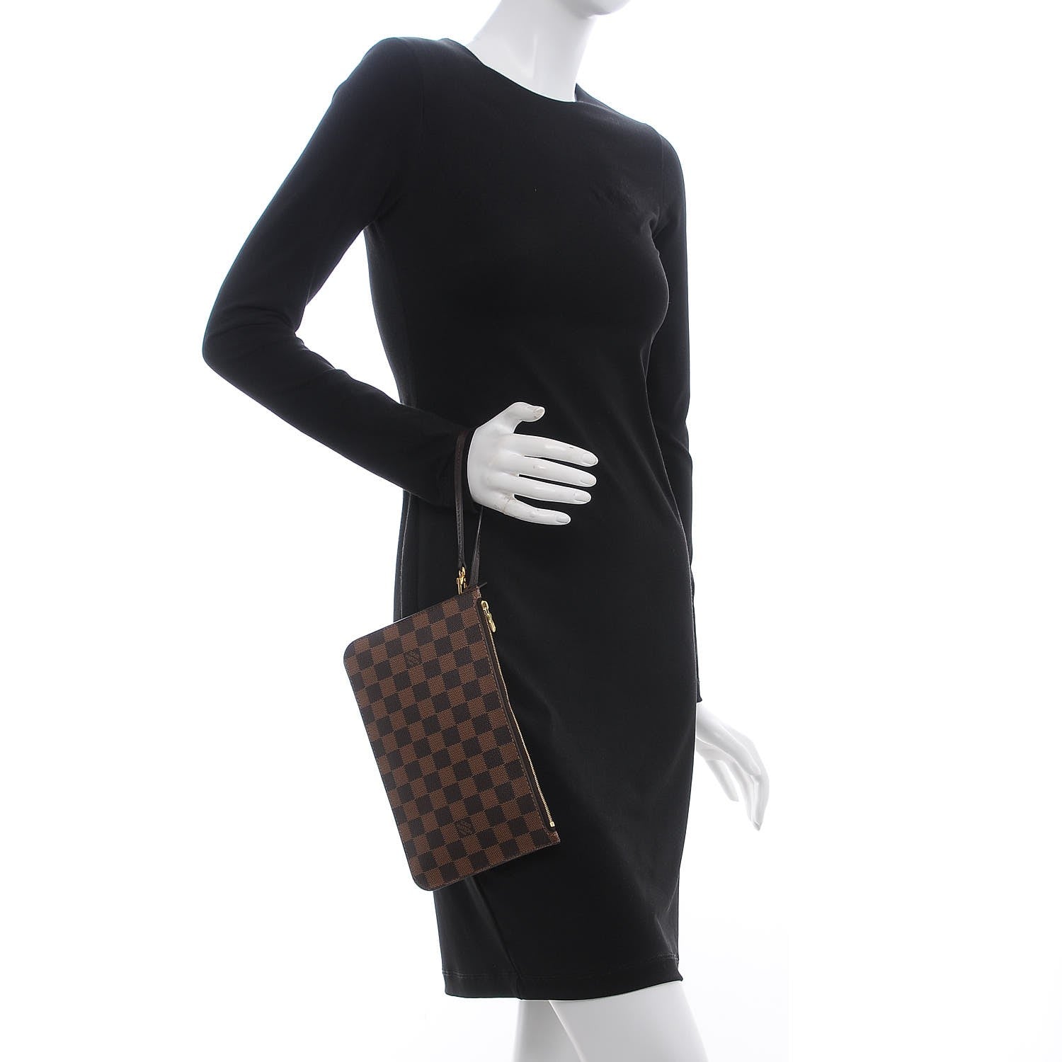 Louis Vuitton Damier Ebene Neverfull MM GM Pochette 2 of 8
