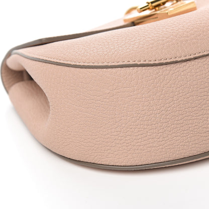 Chloe Grained Lambskin Drew Shoulder Bag Cement Pink 7 of 9