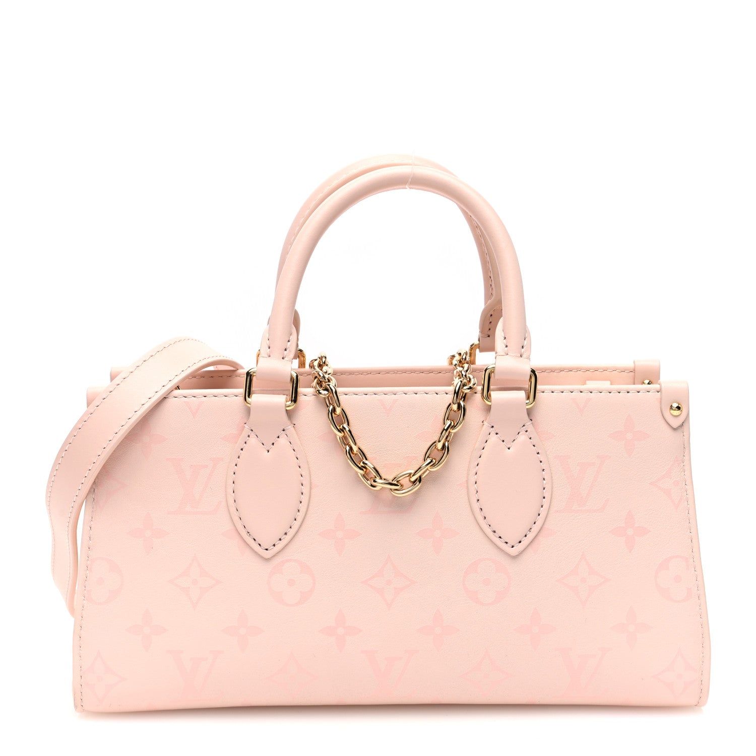 Louis Vuitton Calfskin OnTheGo East West Pearl Pink 1 of 10