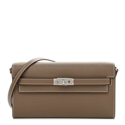 Hermes Epsom Kelly Wallet To Go Etoupe 1 of 8