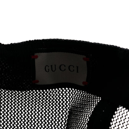 Gucci X SEGA Calfskin GUCCY Stars Baseball Hat M Black Gold 9 of 10