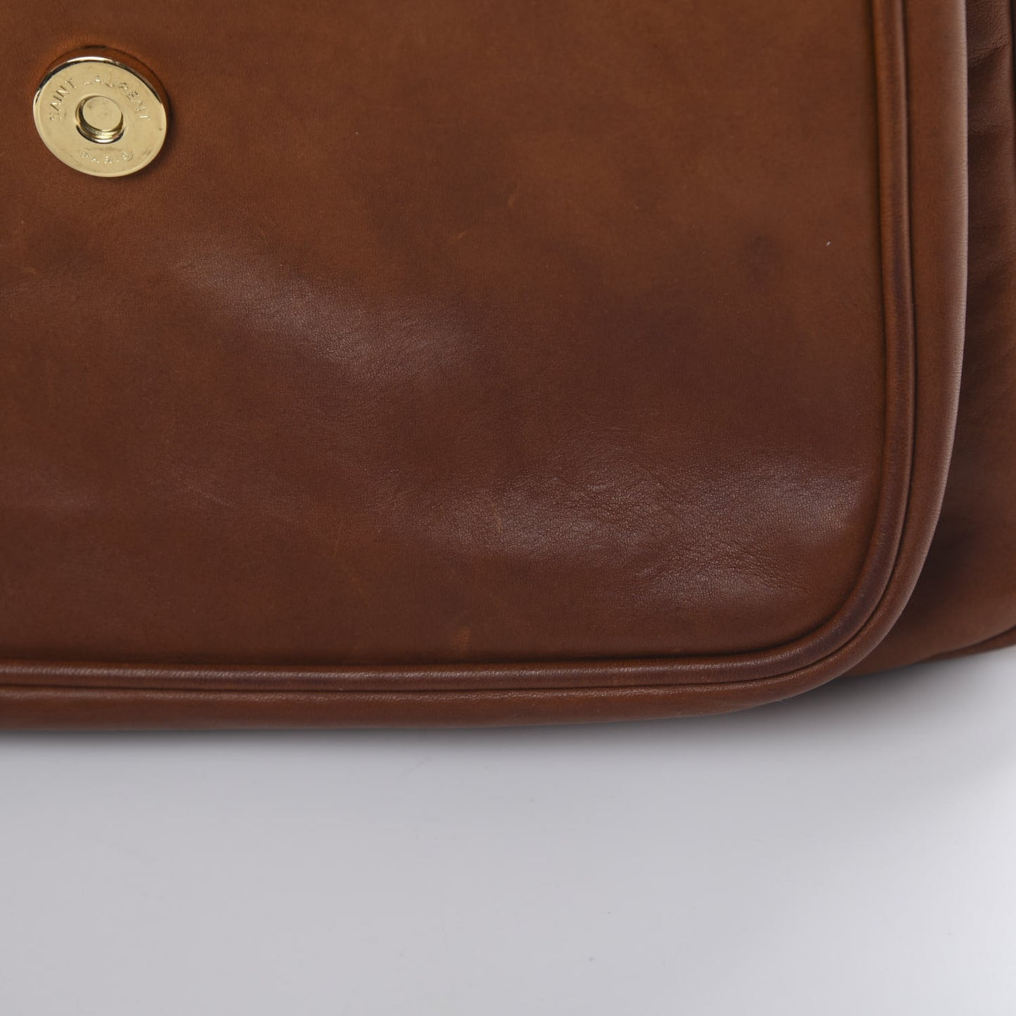 Calfskin Monogram Medium Niki Chain Satchel Cognac